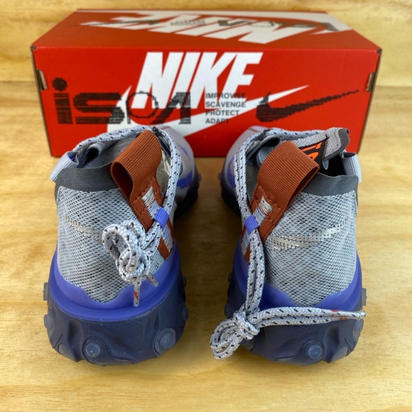 Nike React ISPA Wolf Grey Sapphire Dusty Peach - Picture 4 of 8